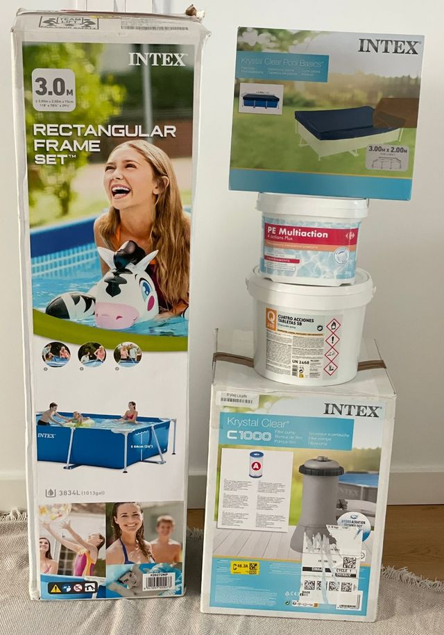 Piscina INTEX 3m x 2m Rectangular
