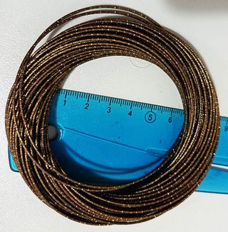 Bracciale rame intrecciato marrone