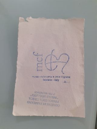 Biglietto filigrana 