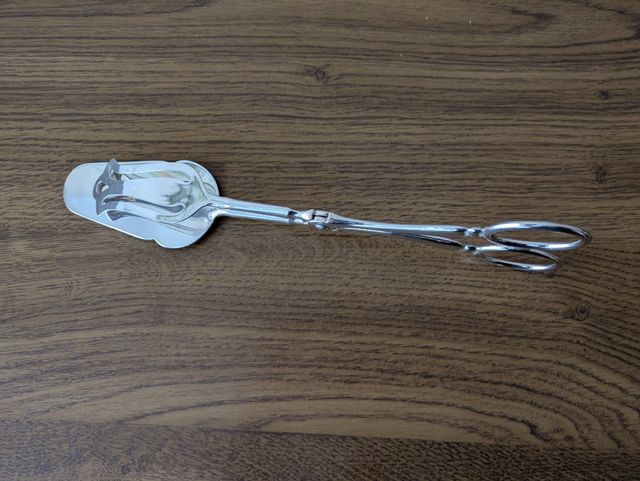 Pinzas pastelería plata