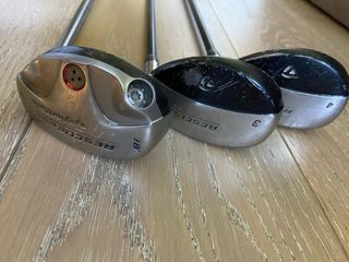 3 Híbridos TaylorMade. Se pueden vender separados.