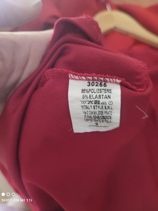 Vestido granate estilo italiano