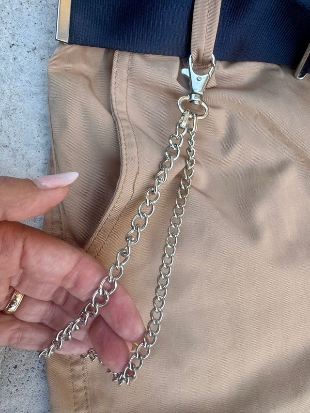 Pantalones cargo Bershka XS beige