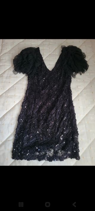 Vestido negro fiesta H&M