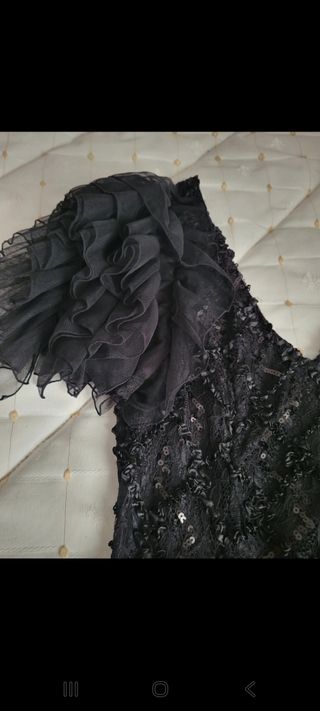 Vestido negro fiesta H&M