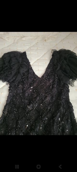 Vestido negro fiesta H&M