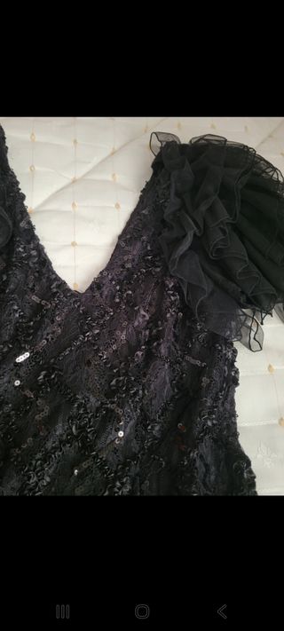 Vestido negro fiesta H&M