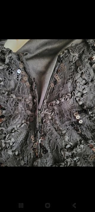 Vestido negro fiesta H&M