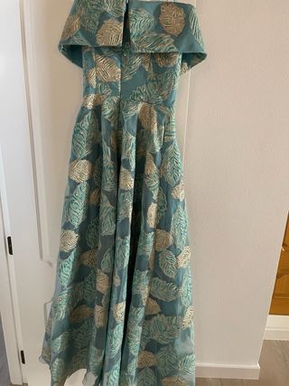 Vestido Maria Coca turquesa fiesta 