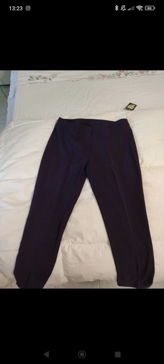 Pantaloni Lesly viola tg XL