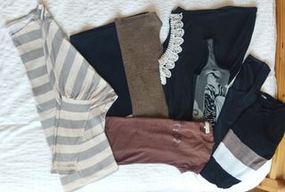 Lote completo 1€: camisetas verano, 1 minifalda 