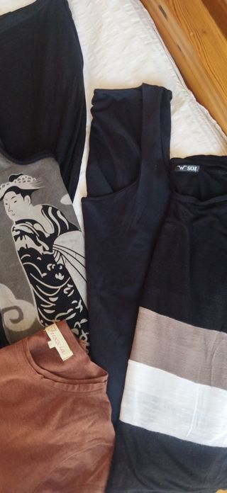 Lote completo 1€: camisetas verano, 1 minifalda 