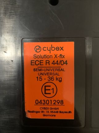 Silla coche Cybex negra 15 a 36 KGS