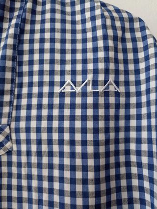 Bata escolar cuadros azul Aula Escola Europea T12