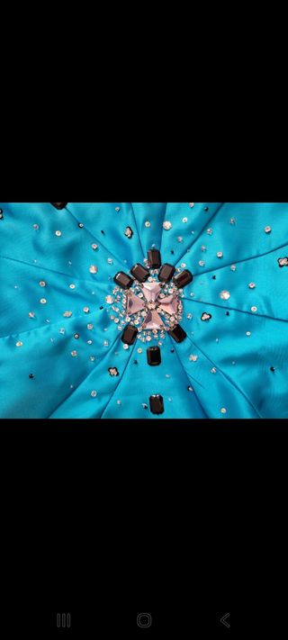 Vestido X&M fiesta turquesa sirena