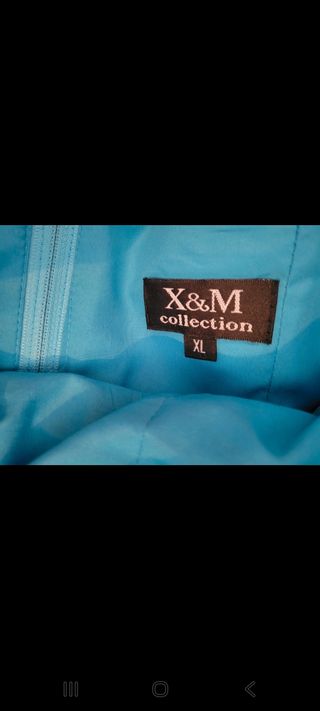 Vestido X&M fiesta turquesa sirena