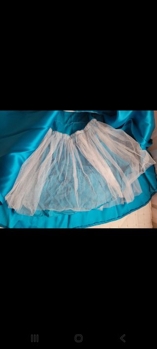 Vestido X&M fiesta turquesa sirena