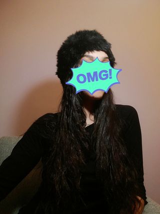 Gorro invierno pelo negro