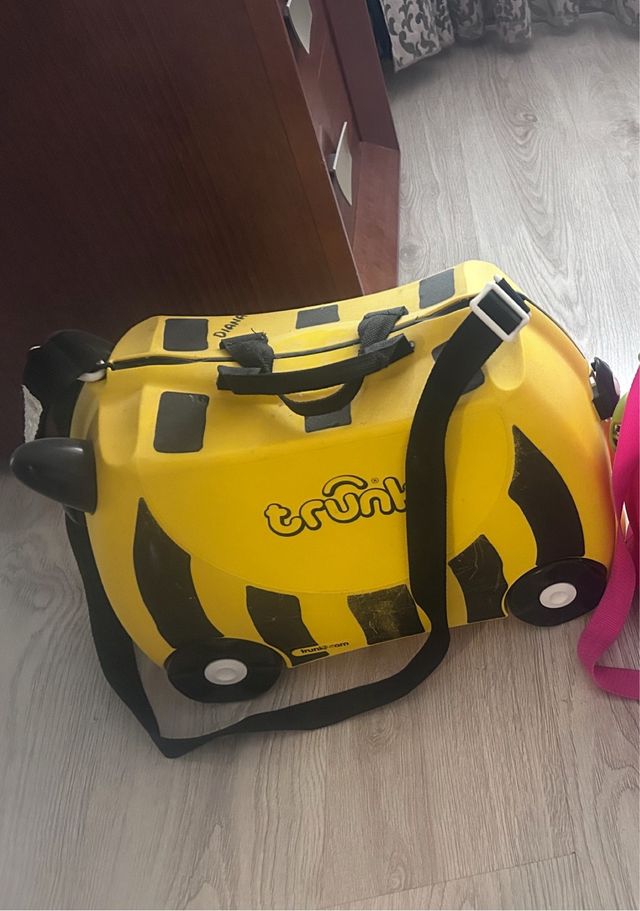 Maleta infantil Trunki, amarilla y negra