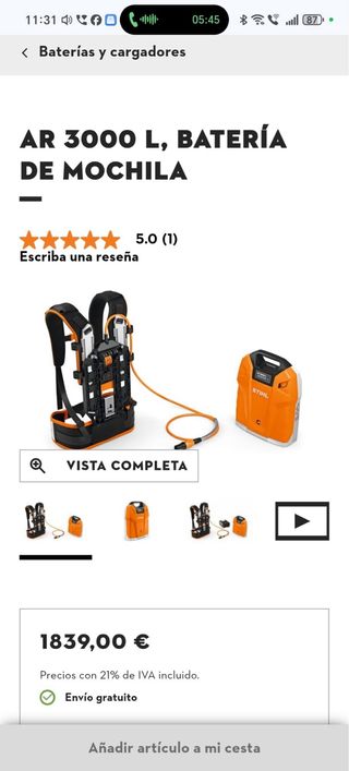 Sopladora STIHL 