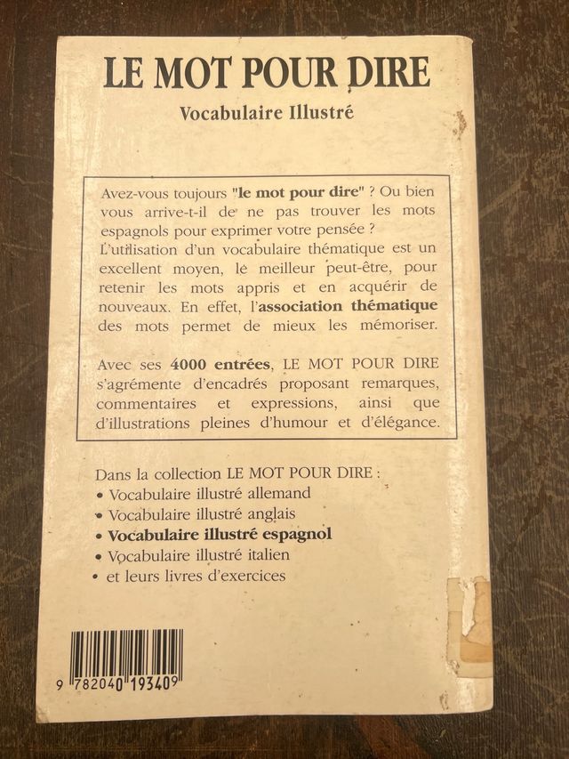 M.P.DIRE ESPAGNOL VOC. (Ancienne Edition)