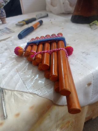 Flauta dulce andina artesanal