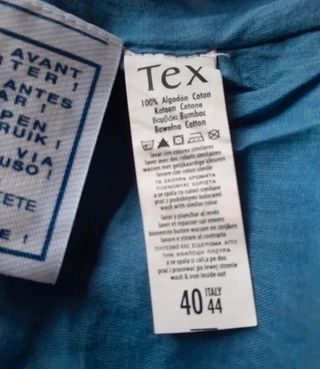 Vestido estampado forrado de algodón