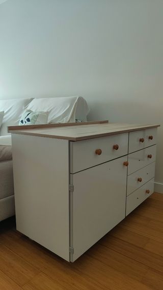 Mueble recibidor blanco