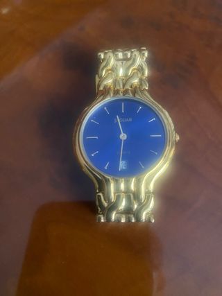 Reloj Jaguar dorado azul