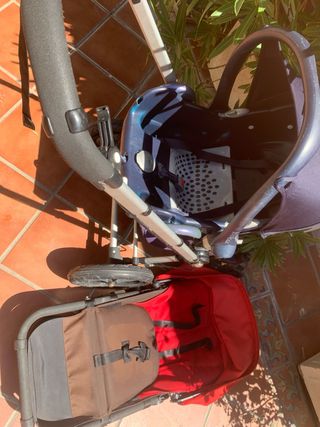 Bugaboo Frog Rojo carro bebe y maxi cosi