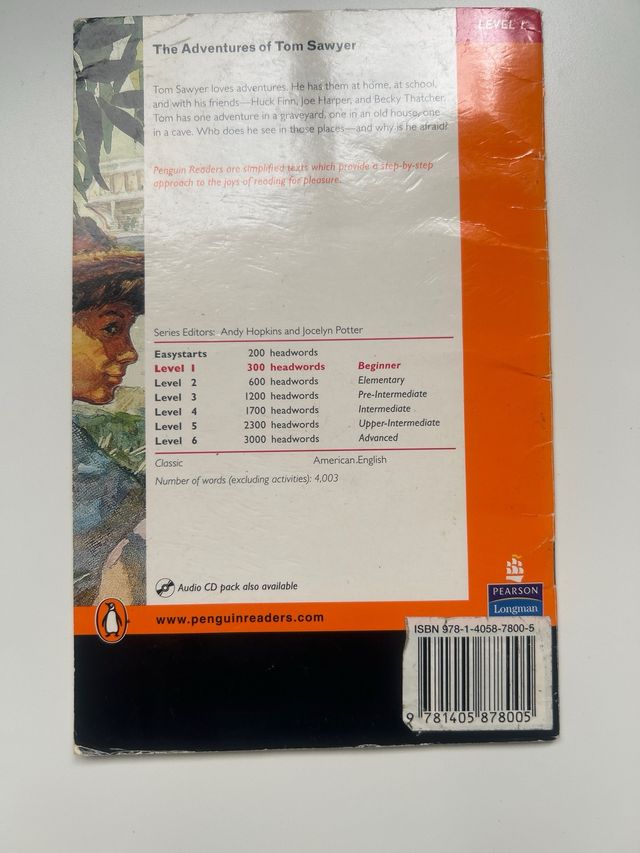 Level 1: The Adventures of Tom Sawyer Book & CD...