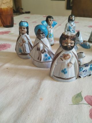 Pesebre porcelana vintage. 15 figuras