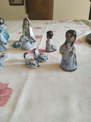 Pesebre porcelana vintage. 15 figuras