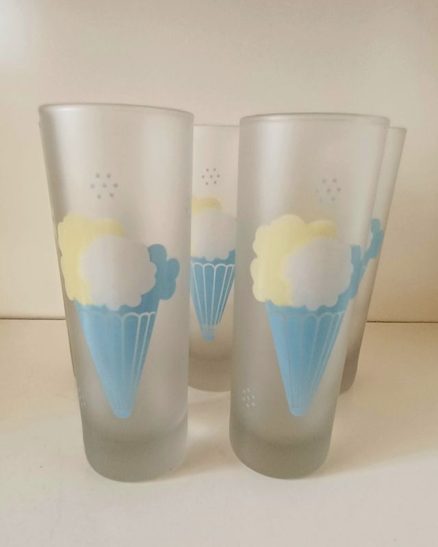 Vasos Vintage Helados - 4uds