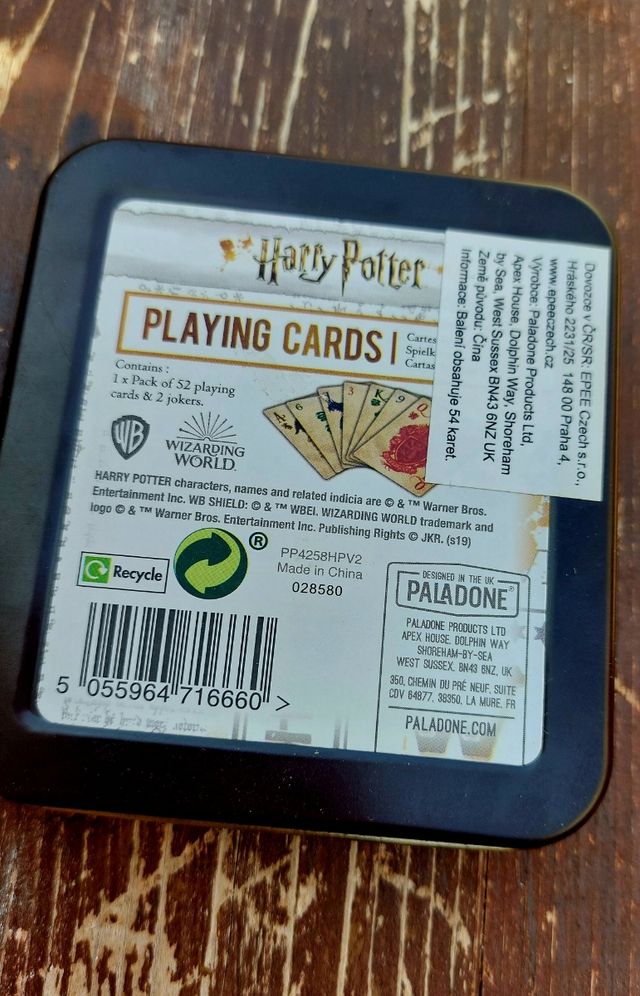 Carte da gioco Hogwarts