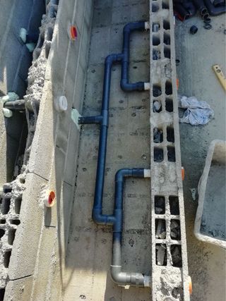 Escaleras de obra para piscinas y fontaneria 