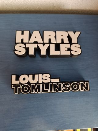 Letrero Harry Styles & Louis Tomlinson