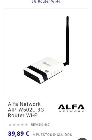 Alfa Network AIP-W502U Router WiFi