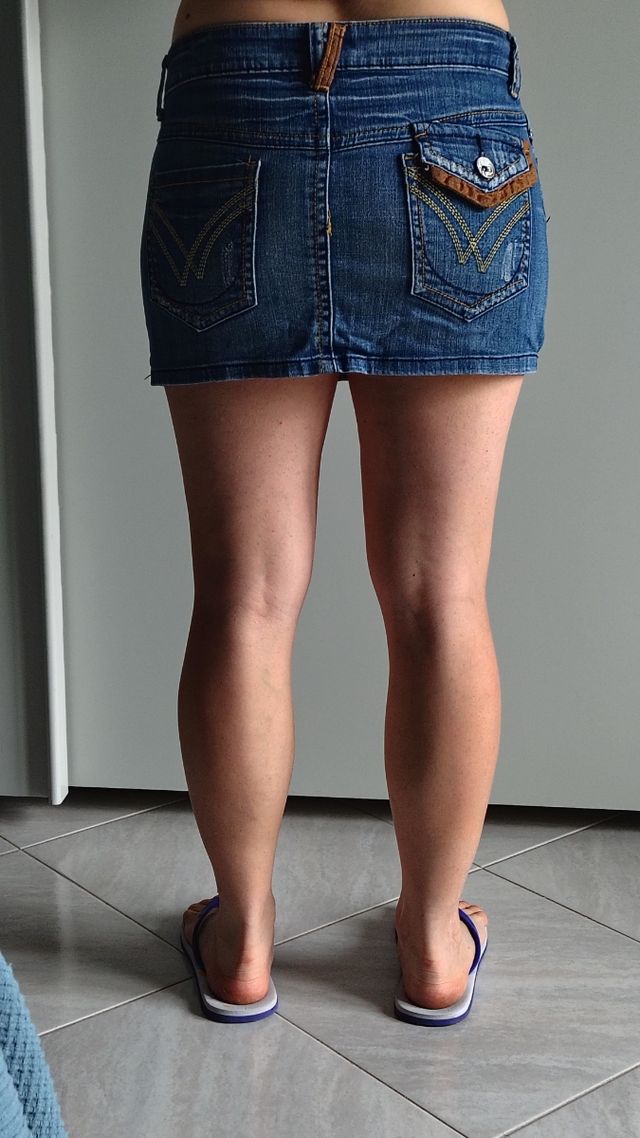 Mini gonna jeans | Blu