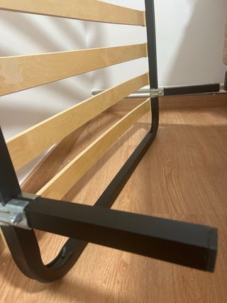 Somier Ikea KRAKHELLA - Negro + colchon como nuevo
