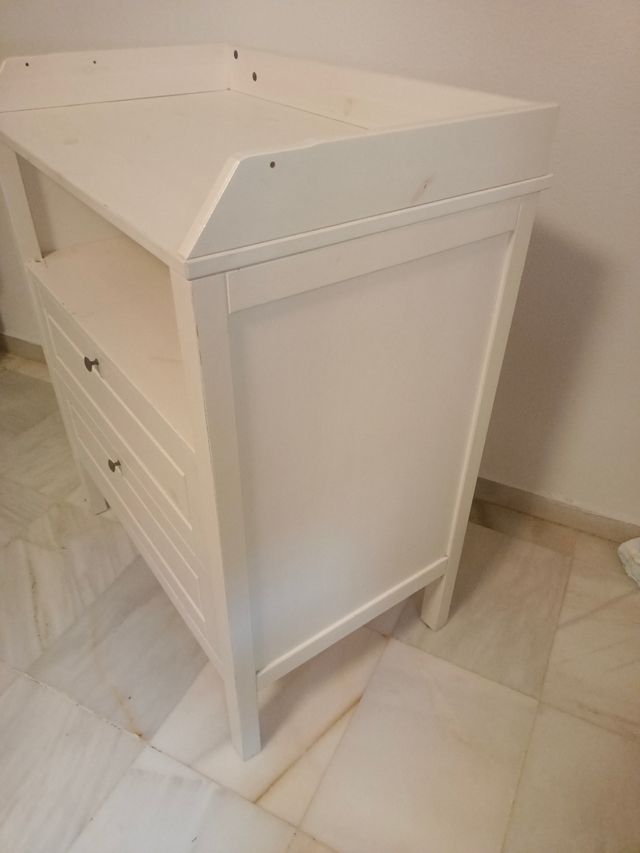 Cambiador bebé blanco de ikea