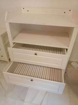 Cambiador bebé blanco de ikea