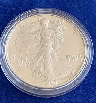Moneda 1 dollar 1990 American Silver Eagle