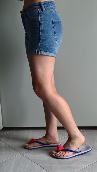 Shorts jeans blu