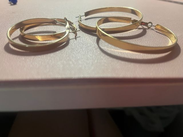 Pendientes aro dorados