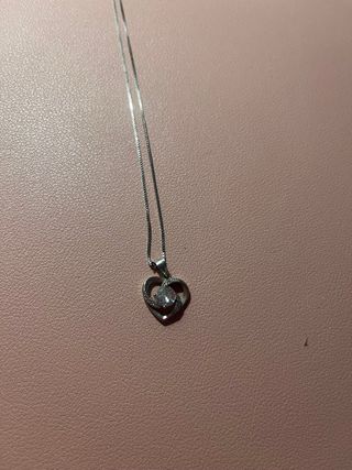 Collar Plata corazón