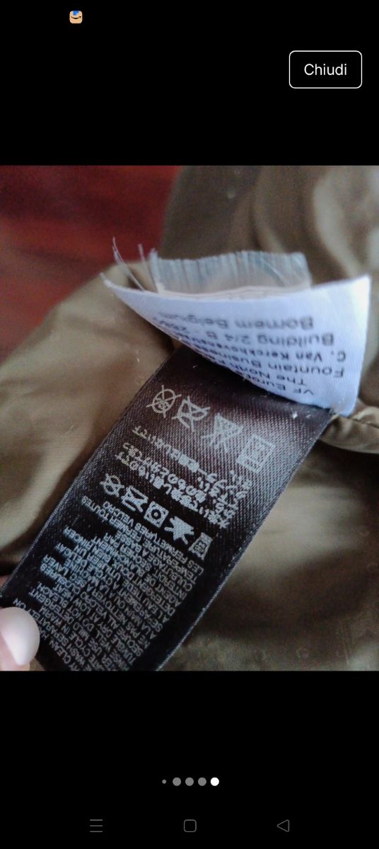 Piumino The North Face oro verde oliva tg M,piuma