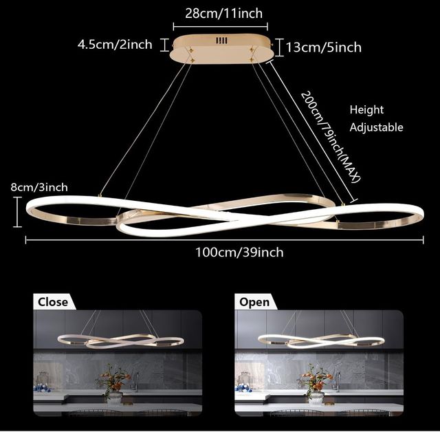 Lámpara colgante LED moderna