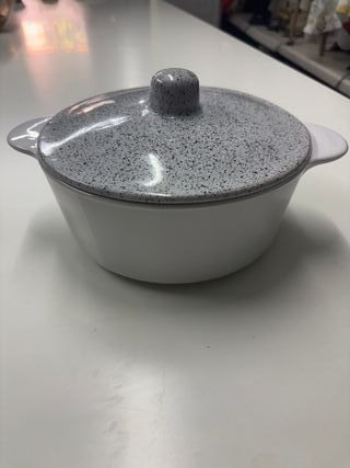 Pentola Cottura Ceramica Grigio-Bianco