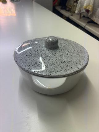 Pentola Cottura Ceramica Grigio-Bianco